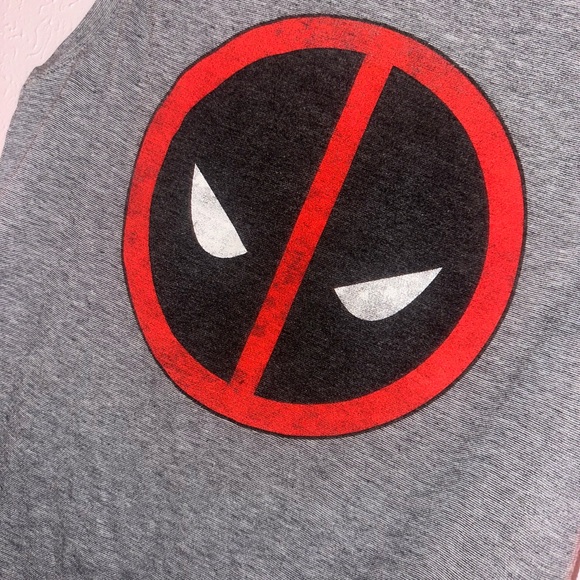 Deadpool Red and Grey Tank Top Marvel - Picture 3 of 5